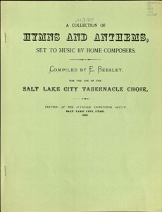 Tabernacle Choir Music: Hymns and Anthems (Beesley) (1883)