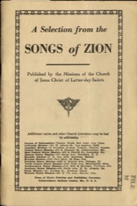 A Selection from the Songs of Zion (1935)