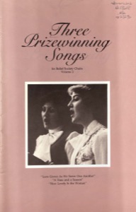 Three Prizewinning Songs, Volume 2 (1979)