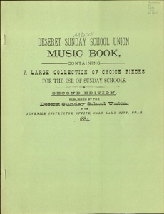 Deseret Sunday School Union Music Book (1884-b)