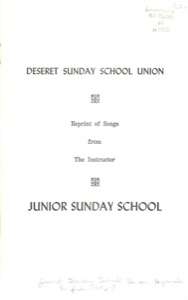 Reprint of Songs from The Instructor