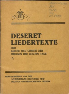 Deseret Liedertexte (1933)