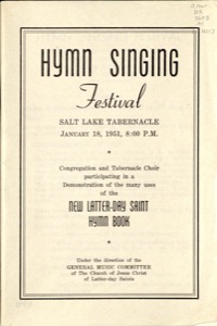 Hymn Singing Festival (Salt Lake Tabernacle) (1951-salt-lake)